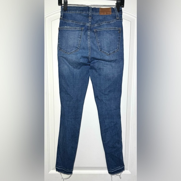 Madewell High-Rise Skinny Jeans: Drop-Hem Edition Women's Size 25 Dark wash - Picture 4 of 6